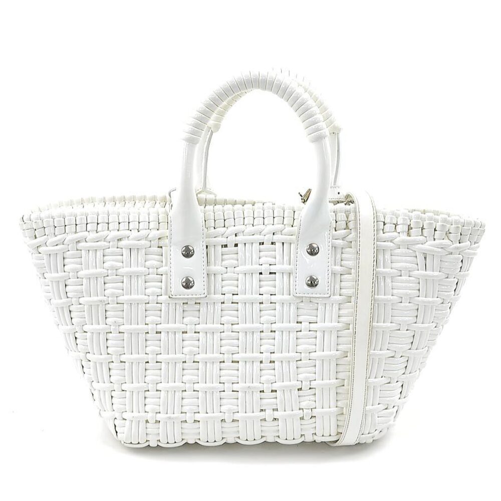 Balenciaga Bistro XS Handbag Shoulder Bag Enamel White